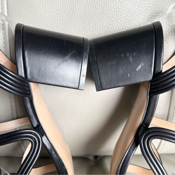 Gianvito Rossi Italian Leather Hydra Sandals Sz 41.5 US 10 Gladiator Black - Picture 5 of 12